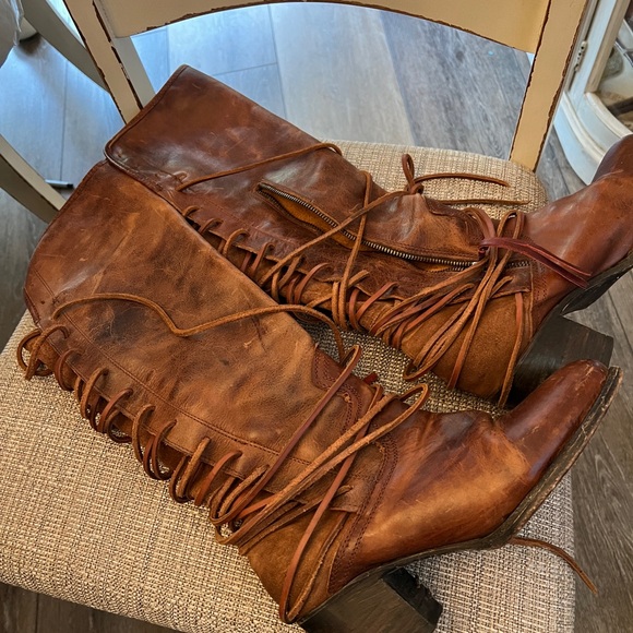 Freebird by Steven Rustic Brown Lace-Up Coal Boots - Picture 5 of 10